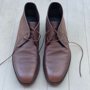 Salvatore Ferragamo leather chukka boots